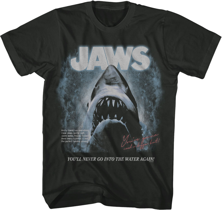 You'll Never Go Into The Water Again Jaws T-Shirt