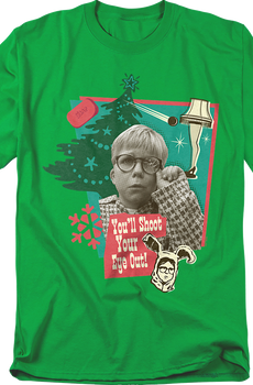 You'll Shoot Your Eye Out Collage Christmas Story T-Shirt