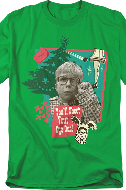 You'll Shoot Your Eye Out Collage Christmas Story T-Shirt