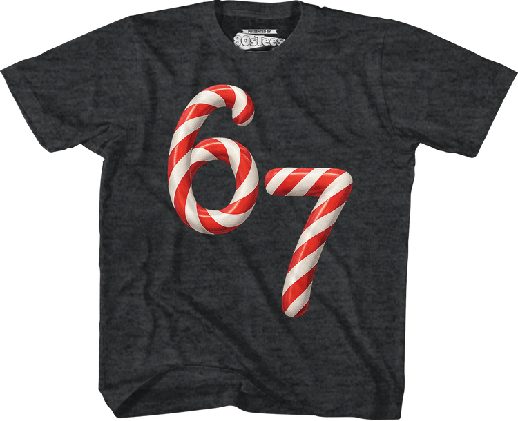 Youth 67 Peppermint Candy Canes Shirt
