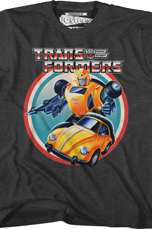 Youth Bumblebee Vintage Circle Transformers Shirt