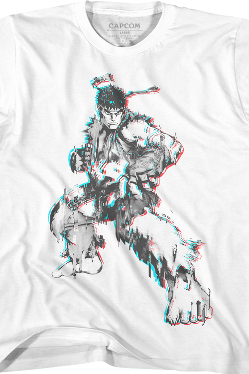 Youth Distorted Ryu Street Fighter Shirt