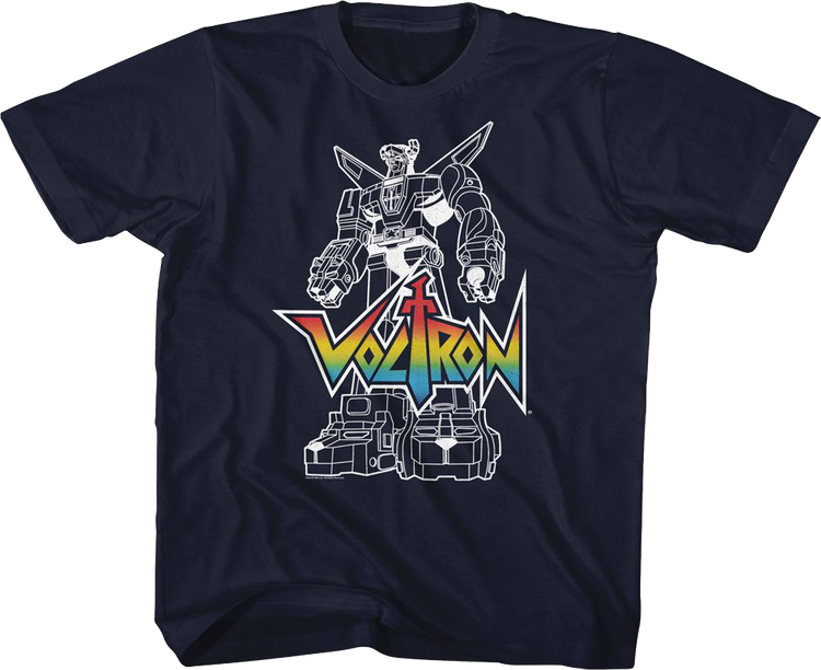 Youth Outlined Defender of the Universe Voltron Shirt