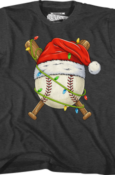 Youth Santa Baseball Shirt