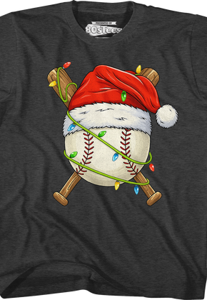 Youth Santa Baseball Shirt