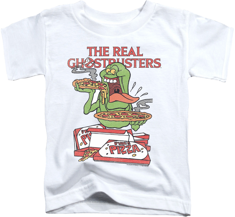 Youth Slimer's Pizza Real Ghostbusters Shirt