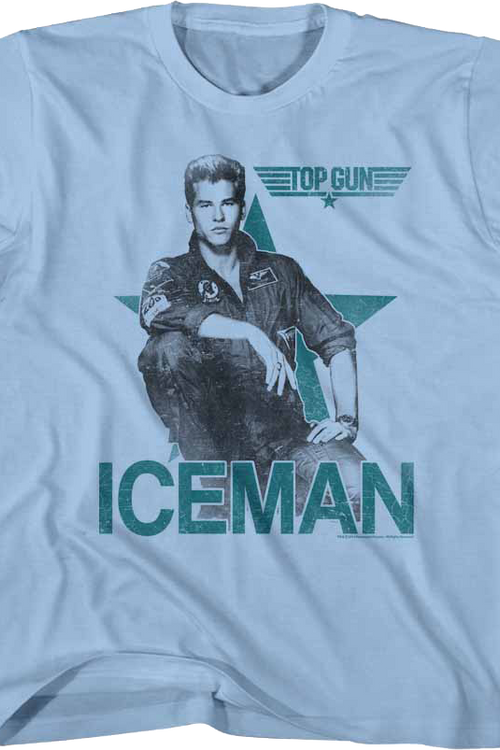 Youth Val Kilmer Iceman Top Gun Shirt