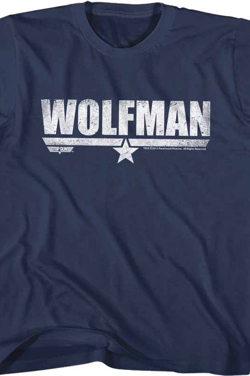 Youth Wolfman Top Gun Shirt