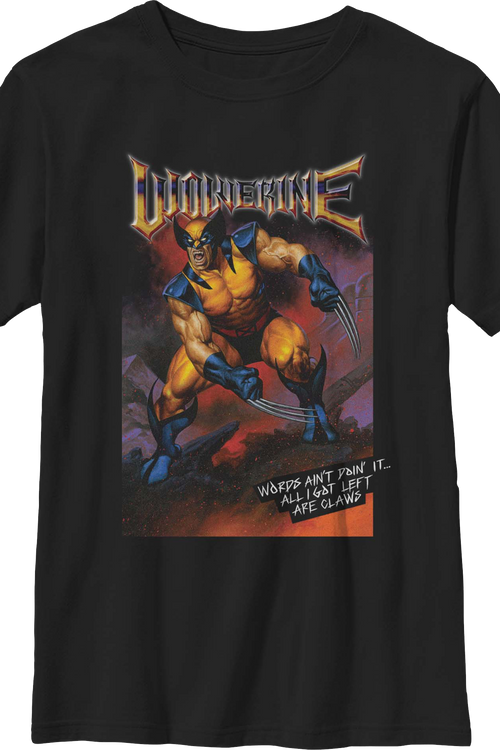 Youth Wolverine All I Got Left Are Claws Marvel Comics Shirt