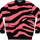 Zebra Pattern Knitted Sweater