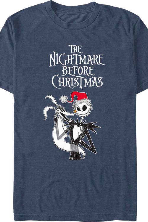Zero & Jack Skellington Photo Nightmare Before Christmas T-Shirt
